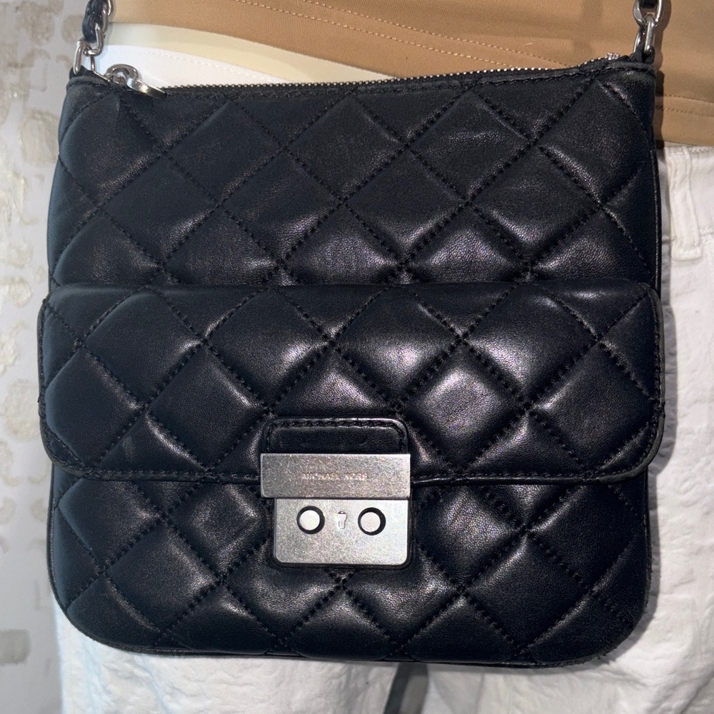 Michael Kors Quilted Black Crossbody Bag